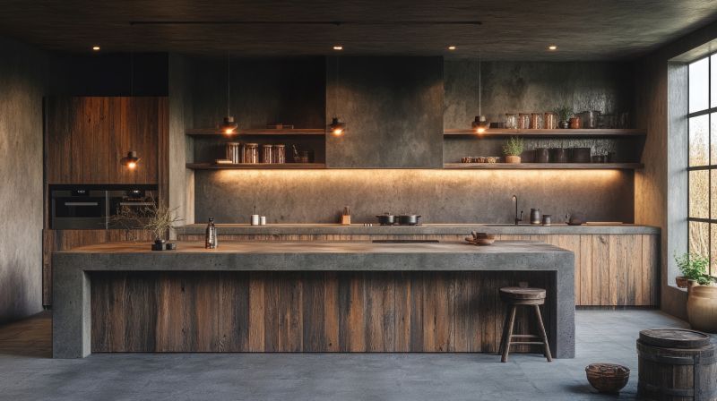 Cement Countertop Pouring