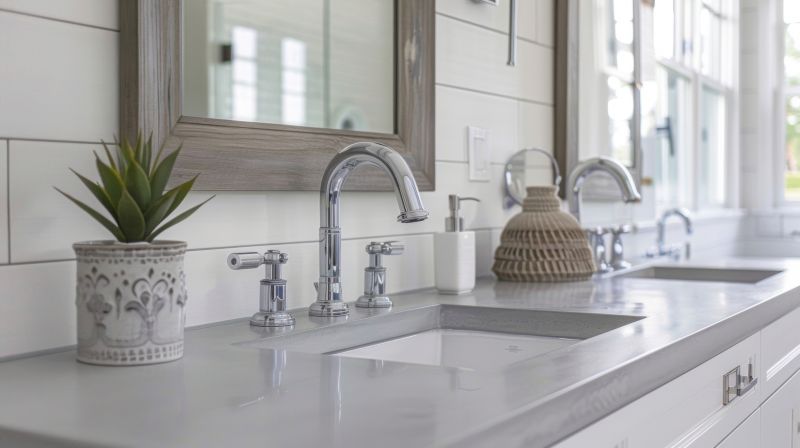 Cement Countertop Installation detail