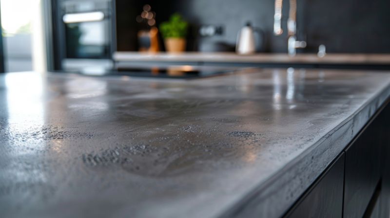 Concrete Countertop Service detail