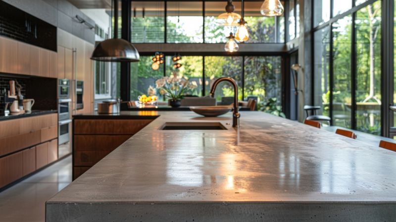 Concrete Countertop Service detail
